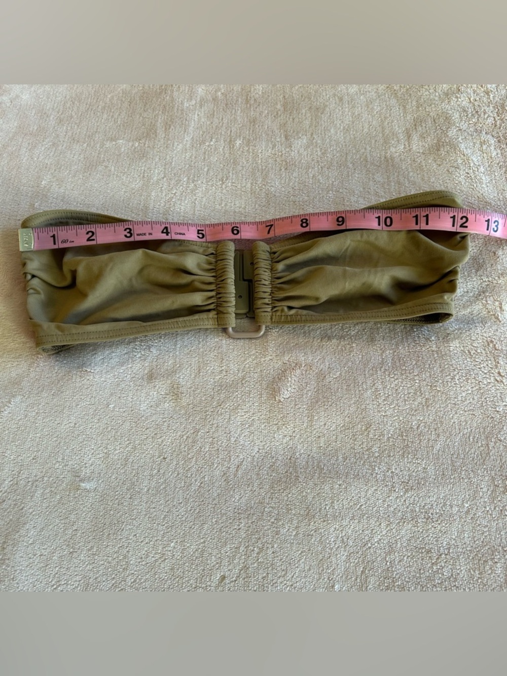 Eres tan bandeau ruched bikini top size S - Picture 7 of 9